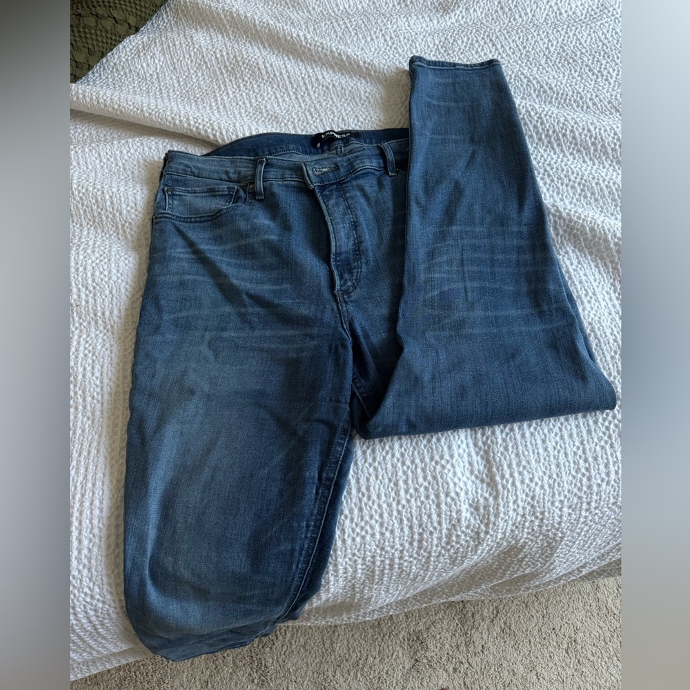 Express Dark Blue Skinny Jeans